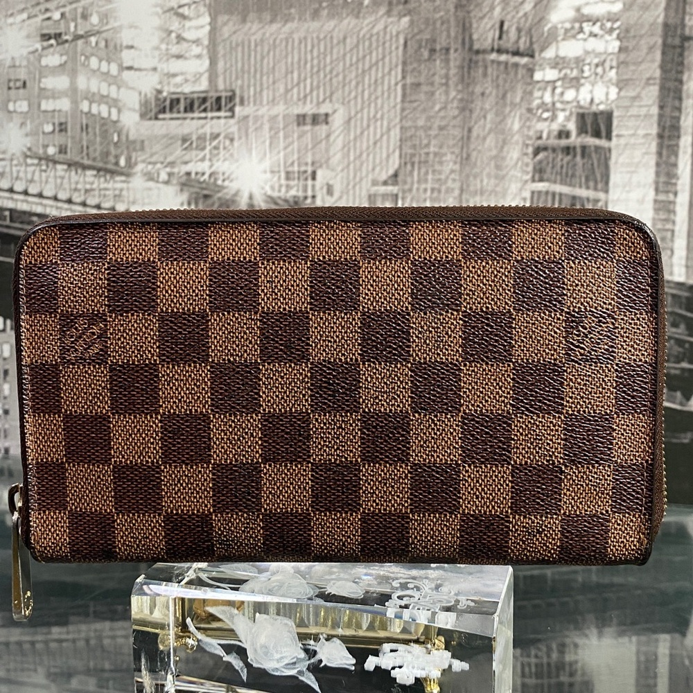 Authentic Rare Louis Vuitton Damier Organizer Zippy Wallet - Picture 8 of 17